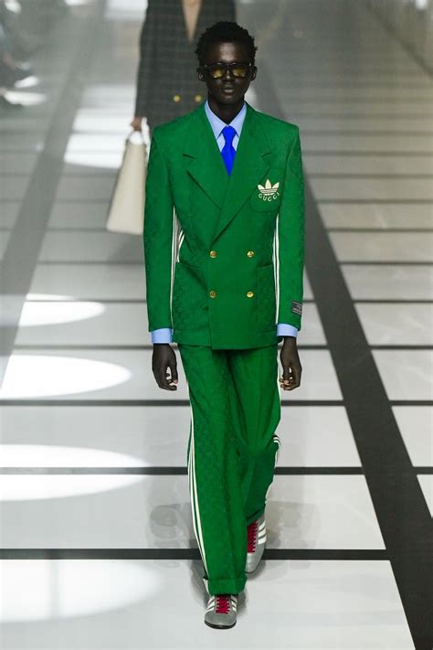 gucci adidas white suit|tuxedo by Gucci.